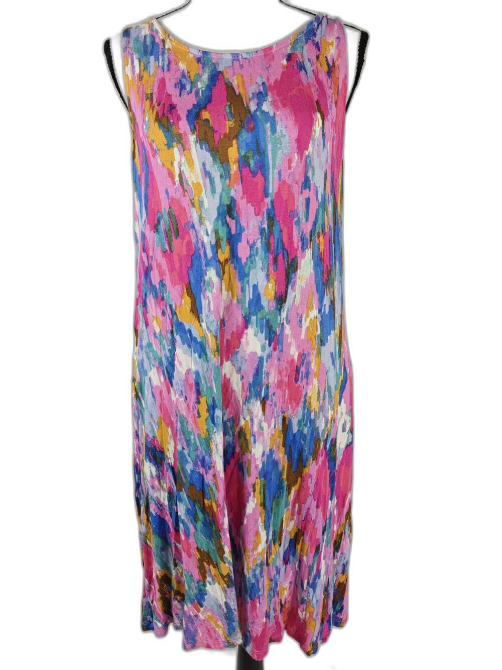 Women’s Cupio Maxi Dress Multicolor Abstract Print Size L